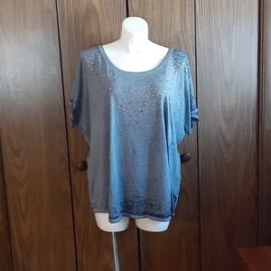 Lane Bryant 26/28 star gemmed fade wash teeshirt